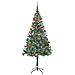 Albero di Natale artificiale Verde 180 cm PVC e Acciaio - Foto miniatura 4