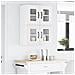 Pensile cucina 2 pcs Bianco 60 x 31 x 40 cm Legno multistrato - Foto miniatura 4