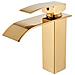 Rubinetto per lavabo da bagno, Blackswan, tipo M103, modello oro lucido, misura 19,3 cm - Foto miniatura 1