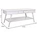 Tavolino In Metallo Bianco 120x60x53h - Foto miniatura 6