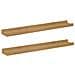 Scaffale da parete con lo scaffale 2 pcs Marrone 60 x 9 x 3 cm - Foto miniatura 1