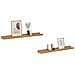Scaffale da parete con lo scaffale 2 pcs Marrone 60 x 9 x 3 cm - Foto miniatura 3