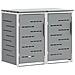 Stoccaggio contenitore a ruote Grigio 138 x 77,5 x 112,5 cm - Foto miniatura 1