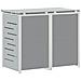 Stoccaggio contenitore a ruote Grigio 138 x 77,5 x 112,5 cm - Foto miniatura 9