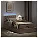 Struttura Letto Pouf con Materasso 100x200 cm Similpelle - Foto miniatura 3