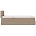 Struttura Letto Pouf con Materasso 100x200 cm Similpelle - Foto miniatura 9
