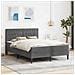 Struttura letto con materasso Grigio scuro 120 x 200 cm Velluto - Foto miniatura 2