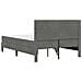 Struttura letto con materasso Grigio scuro 120 x 200 cm Velluto - Foto miniatura 8
