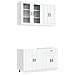 Unità Cucina PORTO 4 pcs Bianco Legno ingegnerizzato - Foto miniatura 1