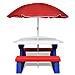 Tavolo e Panchine Picnic per Bambini con Parasole Multicolore - Foto miniatura 3
