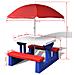 Tavolo e Panchine Picnic per Bambini con Parasole Multicolore - Foto miniatura 5
