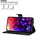 Custodia Compatibile Con Honor View 20 In Nero Carbone - Coperchio Protettiva Con Chiusura Magnetica, Funzione Stand E Tasca Per Le Carte - Foto miniatura 2