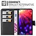 Custodia Compatibile Con Honor View 20 In Nero Carbone - Coperchio Protettiva Con Chiusura Magnetica, Funzione Stand E Tasca Per Le Carte - Foto miniatura 4