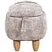Pouf Animaletto In Velluto Beige Doggy - Foto miniatura 9