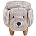 Pouf Animaletto In Velluto Beige Doggy - Foto miniatura 6
