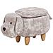 Pouf Animaletto In Velluto Beige Doggy - Foto miniatura 1