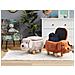 Pouf Animaletto In Velluto Beige Doggy - Foto miniatura 4