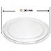 Piastra Recamania Universale Piattaforma Microonde Vetro Con Profilo Piatto 245 Millimetri - Foto miniatura 3