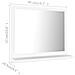 Specchio da Bagno Bianco 40x10,5x37 cm in Legno Multistrato - Foto miniatura 7