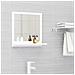 Specchio da Bagno Bianco 40x10,5x37 cm in Legno Multistrato - Foto miniatura 1