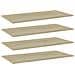 Ripiani per Libreria 4pz Rovere Sonoma 80x20x1,5cm Multistrato - Foto miniatura 1