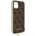 Cover Iphone 11 Bimateriale Fintura Intessuta 4g Charms Guess Marrone - Foto miniatura 5