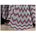 Telo Arredo Multiuso Linea Pensieri Delicati In 100% Cotone Dis Zig Zag 7672 Singolo Rosso - Foto miniatura 3