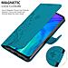 Custodia Compatibile Con Honor 20 Lite In Blu Fiore - Coperchio Protettivo In Design Floreale Con Chiusura Magnetica, Funzione Stand E Slot Per Carte - Foto miniatura 4