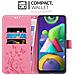 Cadorabo Custodia Compatibile Con Samsung Galaxy M31 In Rosa Fiore - Coperchio Protettivo In Design Floreale Con Chiusura Magnetica, Funzione Stand E Slot Per Carte - Foto miniatura 3