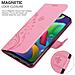 Cadorabo Custodia Compatibile Con Samsung Galaxy M31 In Rosa Fiore - Coperchio Protettivo In Design Floreale Con Chiusura Magnetica, Funzione Stand E Slot Per Carte - Foto miniatura 5