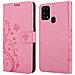 Cadorabo Custodia Compatibile Con Samsung Galaxy M31 In Rosa Fiore - Coperchio Protettivo In Design Floreale Con Chiusura Magnetica, Funzione Stand E Slot Per Carte - Foto miniatura 8
