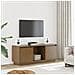 Mobile Tv Miele 110,5x35x44 Cm In Legno Massello Di Pino - Foto miniatura 3
