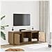 Mobile Tv Miele 110,5x35x44 Cm In Legno Massello Di Pino - Foto miniatura 4