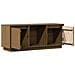 Mobile Tv Miele 110,5x35x44 Cm In Legno Massello Di Pino - Foto miniatura 8