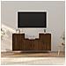Set Mobili Porta Tv 3 Pz Rovere Marrone In Legno Multistrato - Foto miniatura 1
