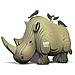 076 Puzzle 3d Ecologico In Carta Rhino Nuovo Sigillo] - Foto miniatura 1