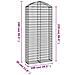 Cesto Gabbione Ad Arco 100x30x220/240 Cm Ferro Zincato - Foto miniatura 4