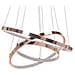 Lampadario A Led Atrek Metallo Oro Rosa - Foto miniatura 2