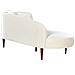 Chaise Longue Versione Destra Chaumont Velluto Crema - Foto miniatura 7