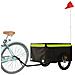 Rimorchio Da Bici Nero E Verde 45 Kg In Ferro - Foto miniatura 3