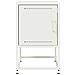 Comodino Bianco 36x39x60,5 Cm In Acciaio - Foto miniatura 7