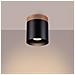 Sollux Lighting Lampada A Soffitto Rif Nero Sl.1349 - Scandinavo Lampade Da Soffitto Nero/legno Naturale 14x12x12 Cm - Foto miniatura 3
