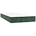 Letto a Molle con Materasso e LED Verde Scuro 90x200cm Velluto - Foto miniatura 3