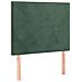 Letto a Molle con Materasso e LED Verde Scuro 90x200cm Velluto - Foto miniatura 6