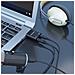 AISENS A106-0768, USB-A, 2x 3.5 mm, Nero - Foto miniatura 2