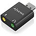 AISENS A106-0768, USB-A, 2x 3.5 mm, Nero - Foto miniatura 1