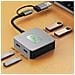 Hub Usb 3.2 Gen 2 A 4 Porte - Docking Station Di Espansione Da 10 Gbps - Foto miniatura 5