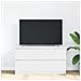 Mobile Porta Tv Bianco 100x35x54 Cm In Legno Multistrato - Foto miniatura 3
