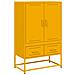 Credenza Giallo Senape 68x39x111,5 Cm In Acciaio - Foto miniatura 1