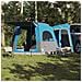 Tenda da Campeggio da Auto per 4 Persone Blu Impermeabile - Foto miniatura 3